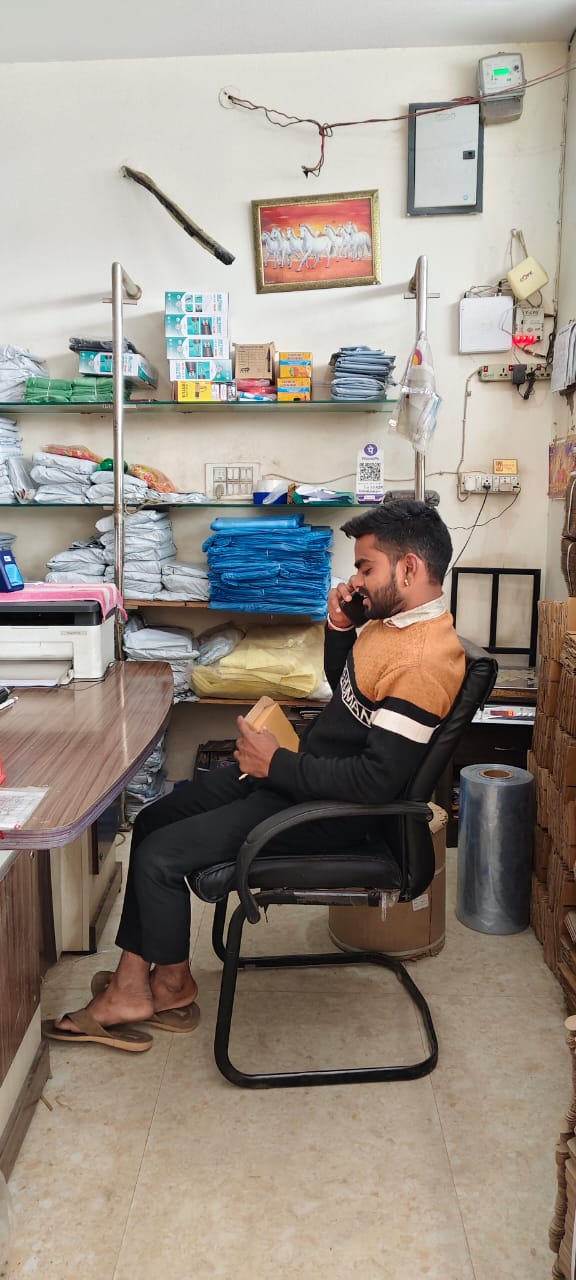 Gayatri Packaging Jaipur Shop – Packing Material Display Section