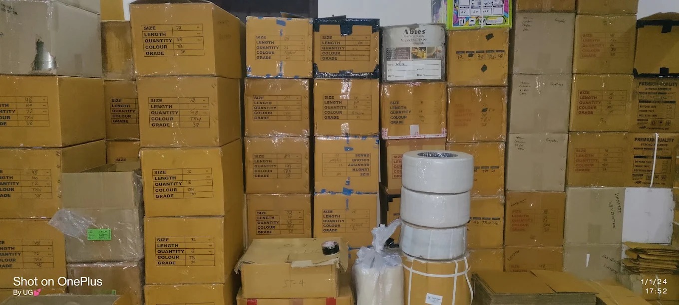 Packaging Products Section at Gayatri Packaging Jaipur – Air Bubble, Thermocol and Tapes